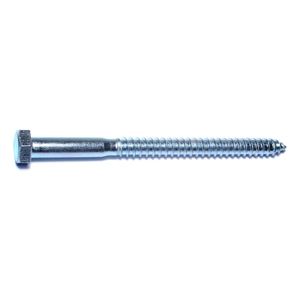 Midwest Fastener Lag Screw, 1/2 in, 7 in, Steel, Zinc Plated Hex Hex Drive, 25 PK 01340 - main